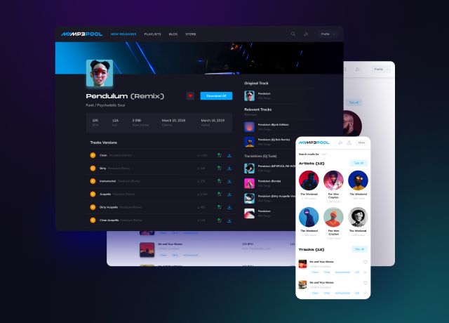 Digital music streaming service for professional DJs