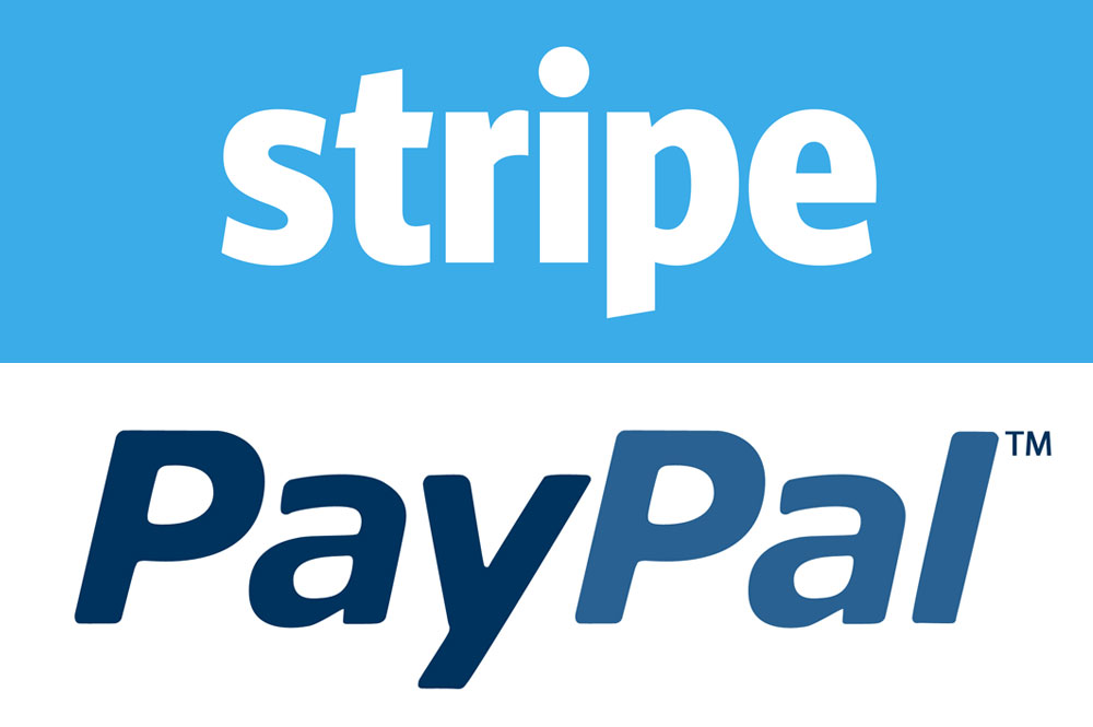 PayPal + Stripe = our winning combination