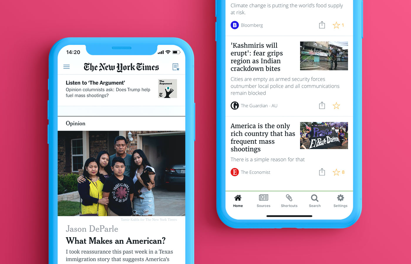 #Features a native news aggregator app