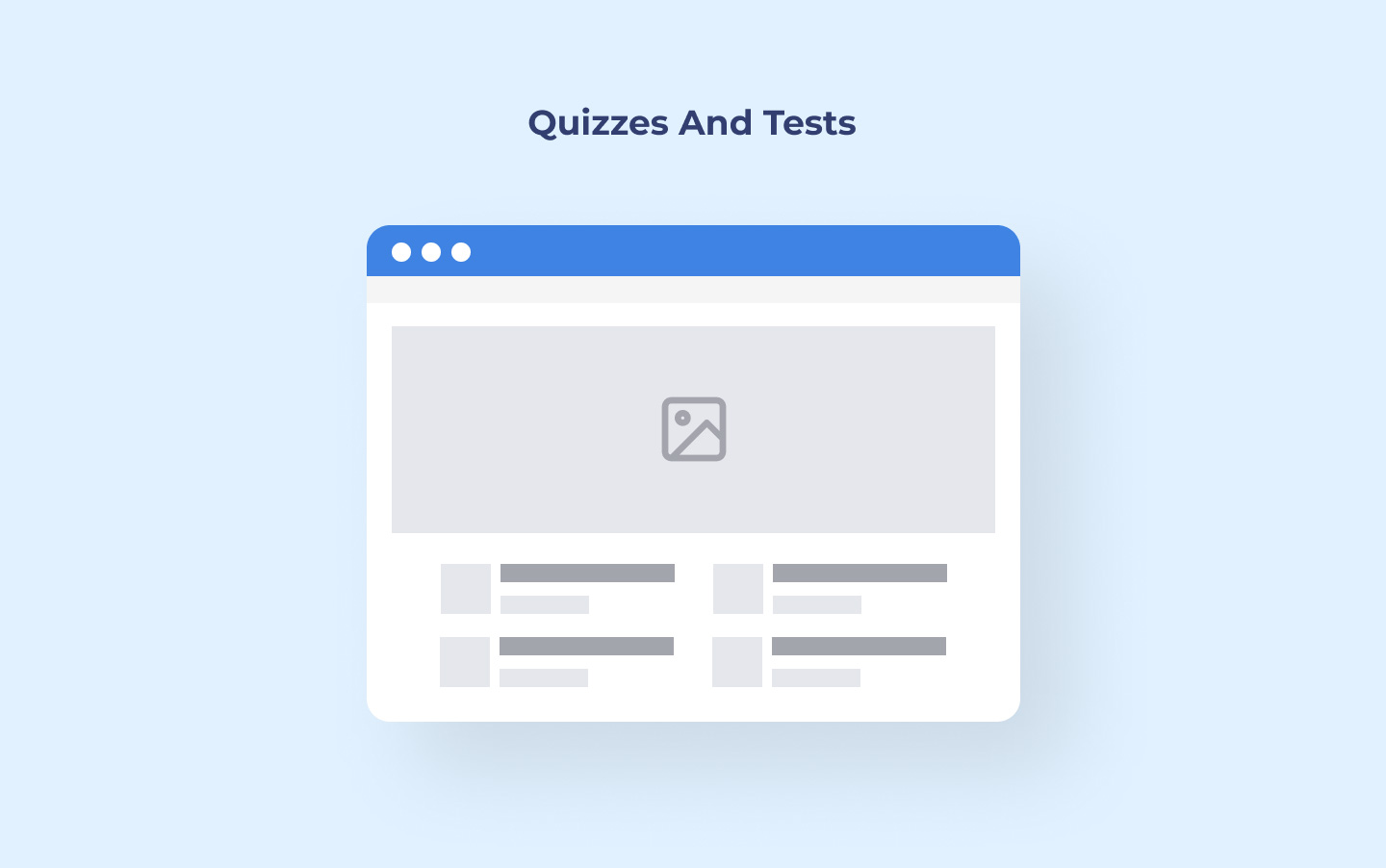 Quizzes and tests for LMS