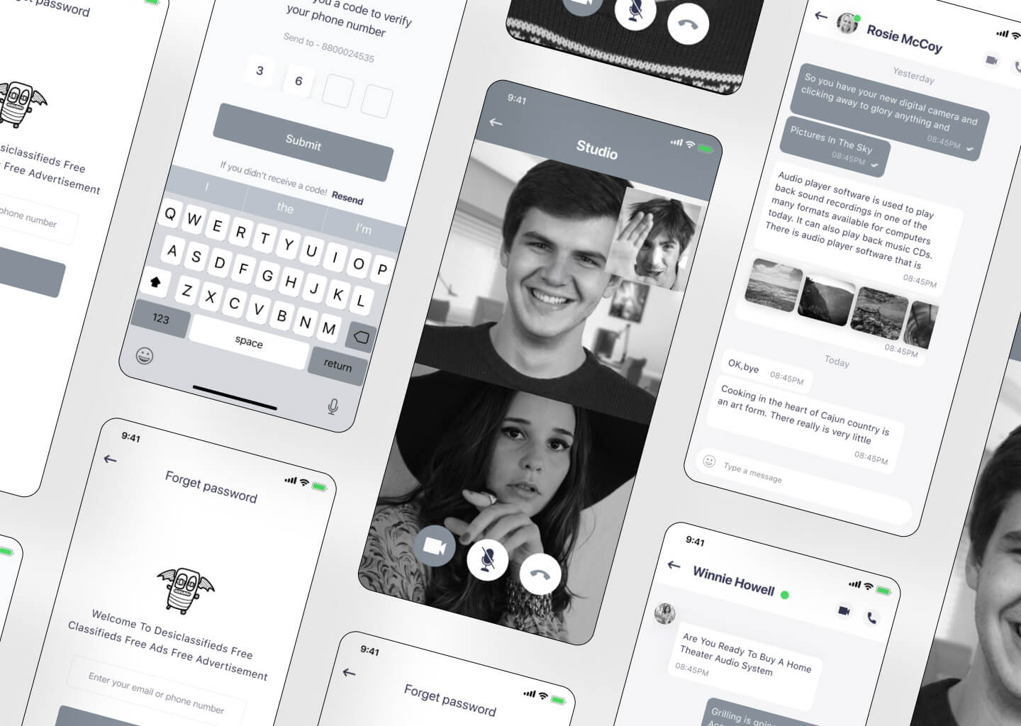 video chat app prototyping