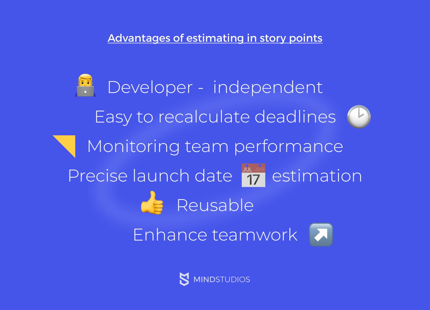 Advantages of estimating in story points