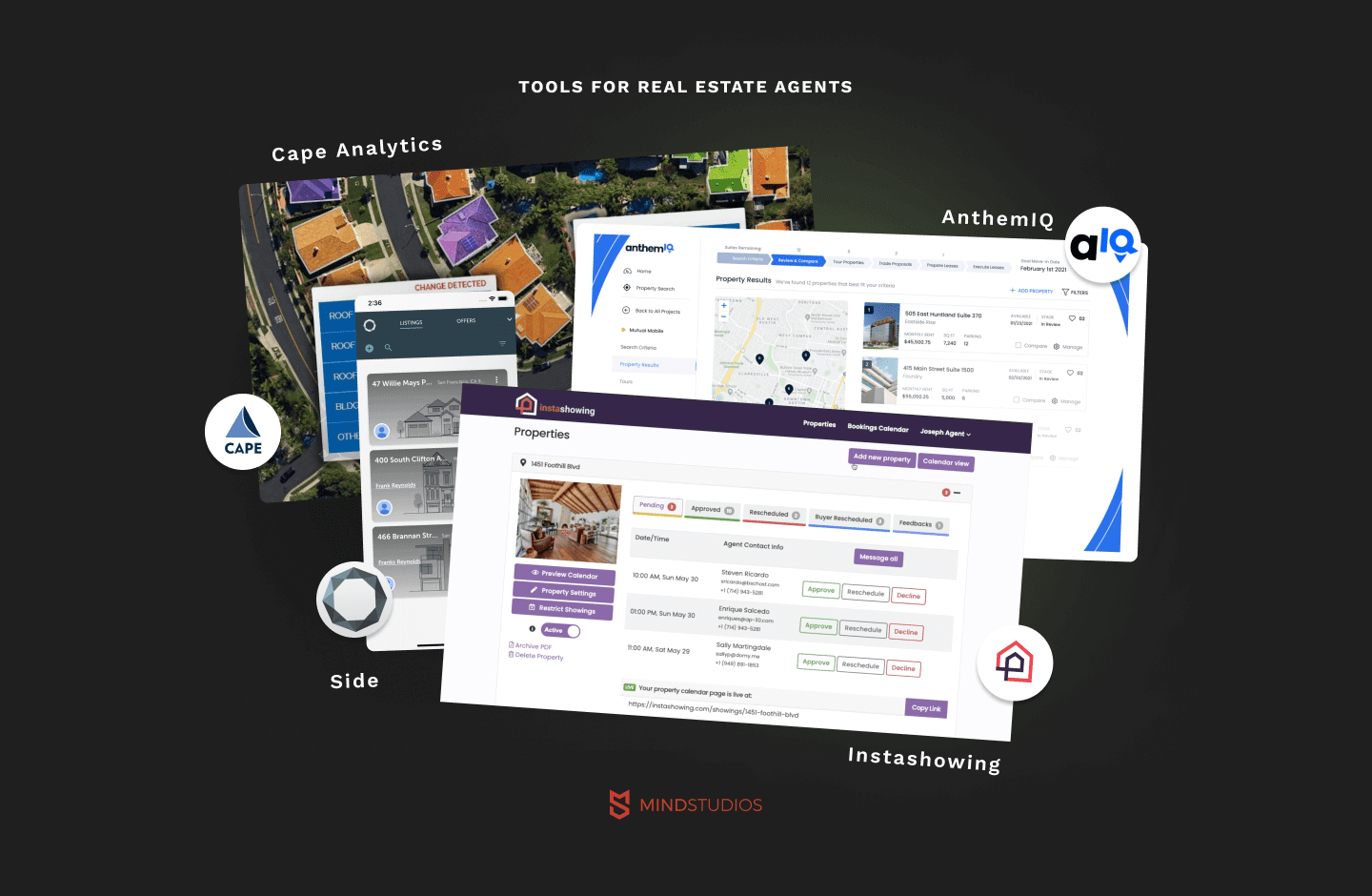 Tools for real estate agents CapeAnalytics Side Instashowing AnthemIQ