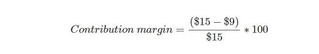 contribution margin example