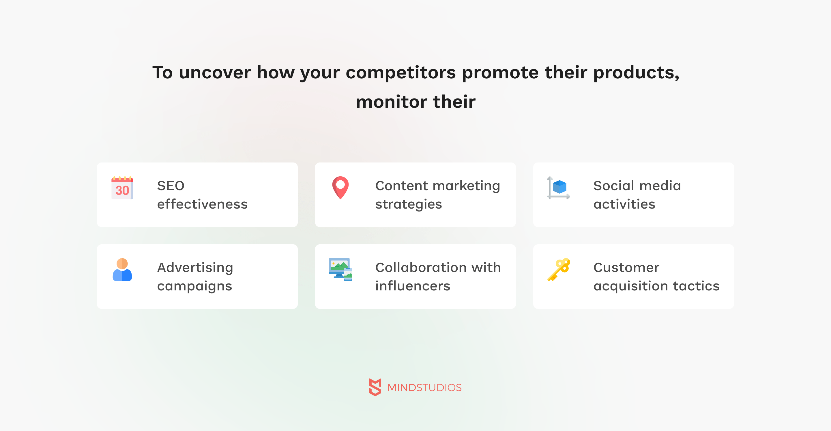 how your competitors promote their products