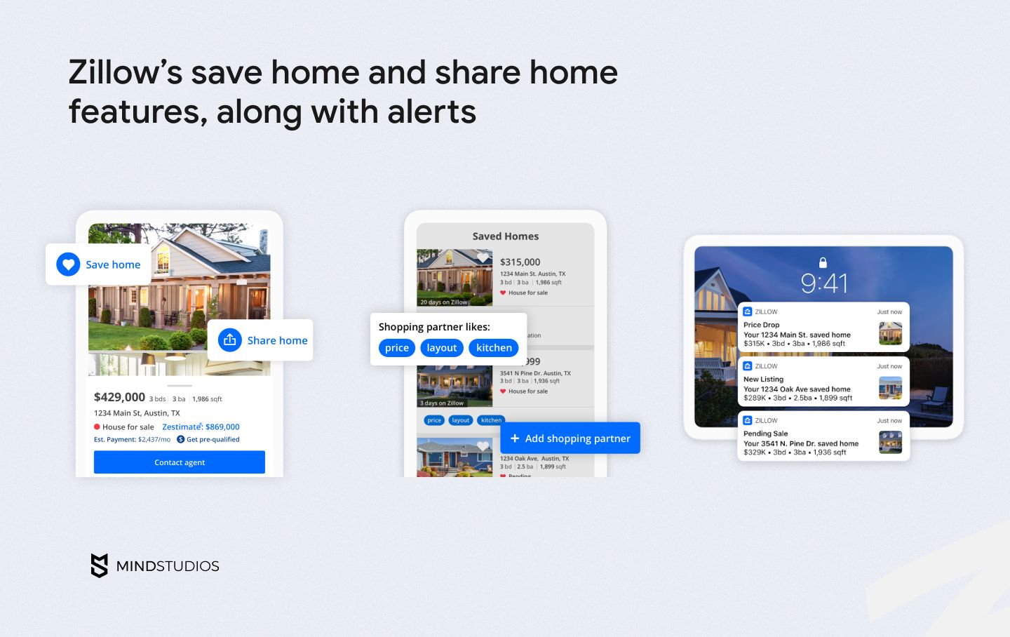 Zillow's save home