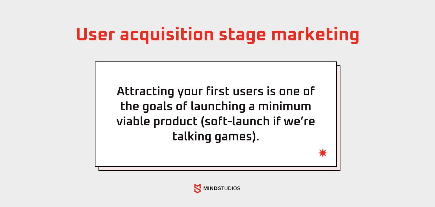 User acquisition stage marketing