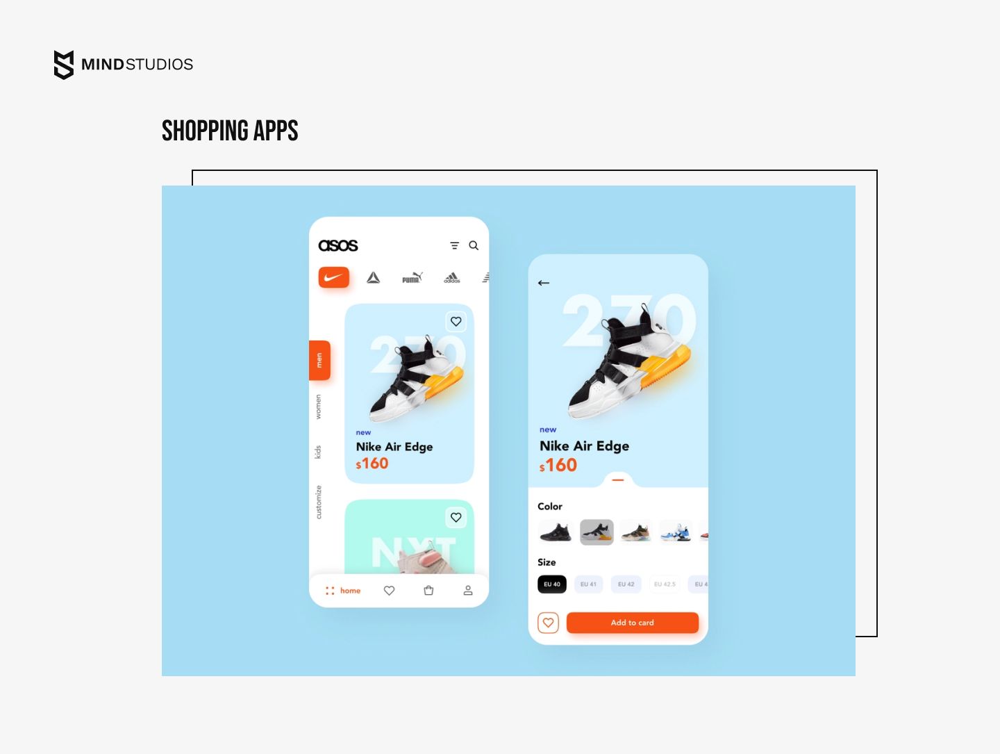 The Mind Studios Asos store app concept