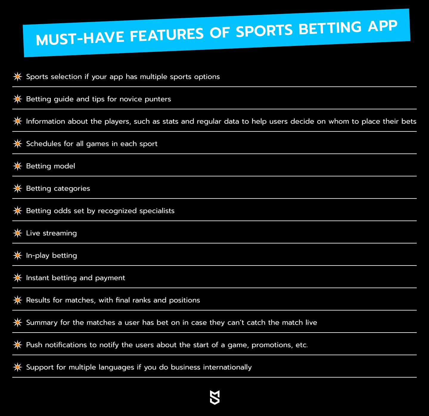 Must-have features of sports betting app