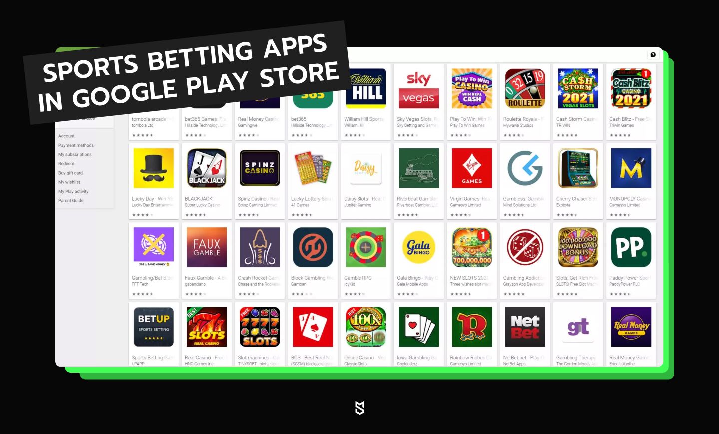 Sports betting apps in Google Play Store