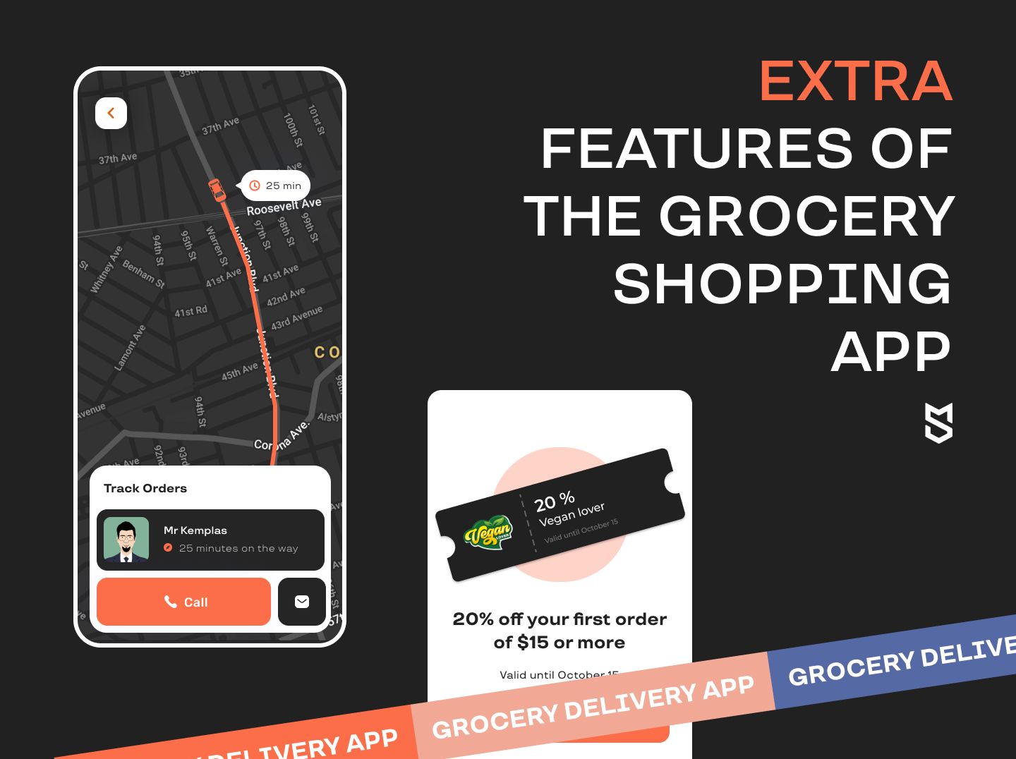 Extra features of the grocery shopping app