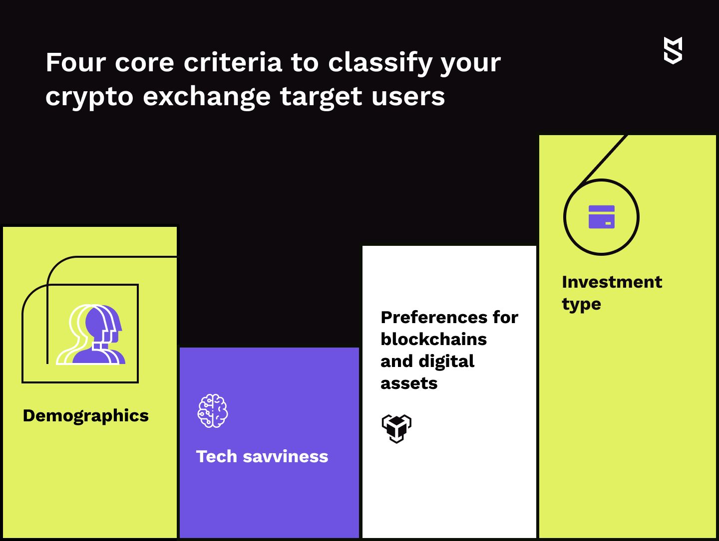 Four core criteria to classify your crypto exchange target users