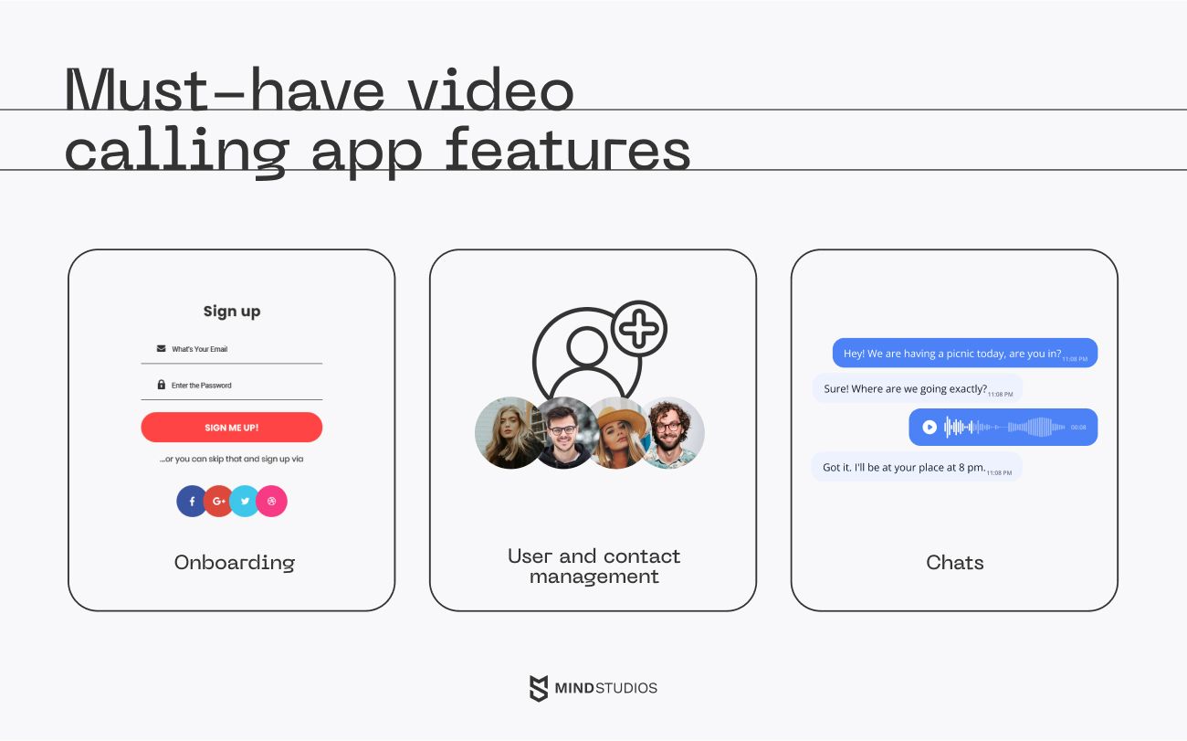 Must-have video calling app features