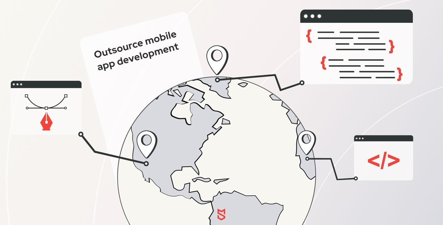 Outsourcing mobile app development to different locations