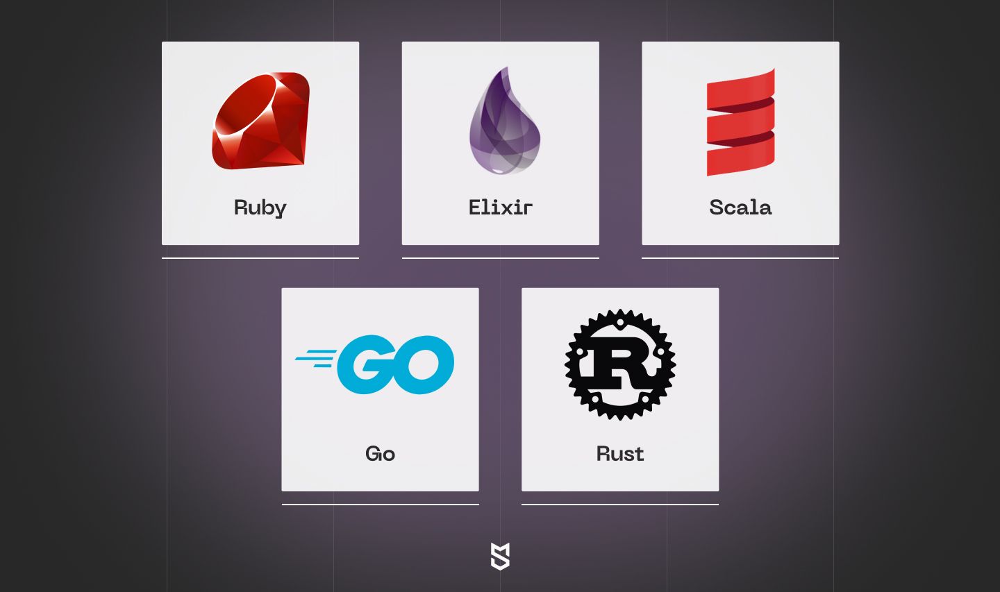 Elixir, Ruby, Rust, Go, and Scala comparison