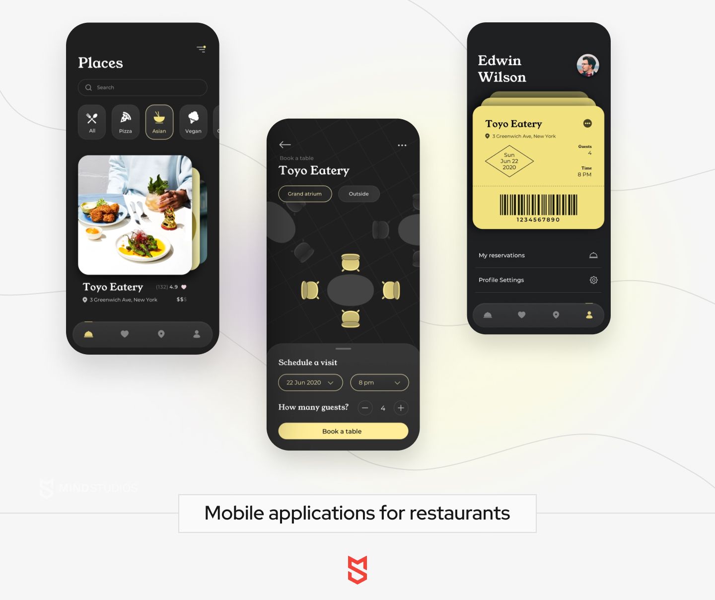 Mobile applications for restaurants