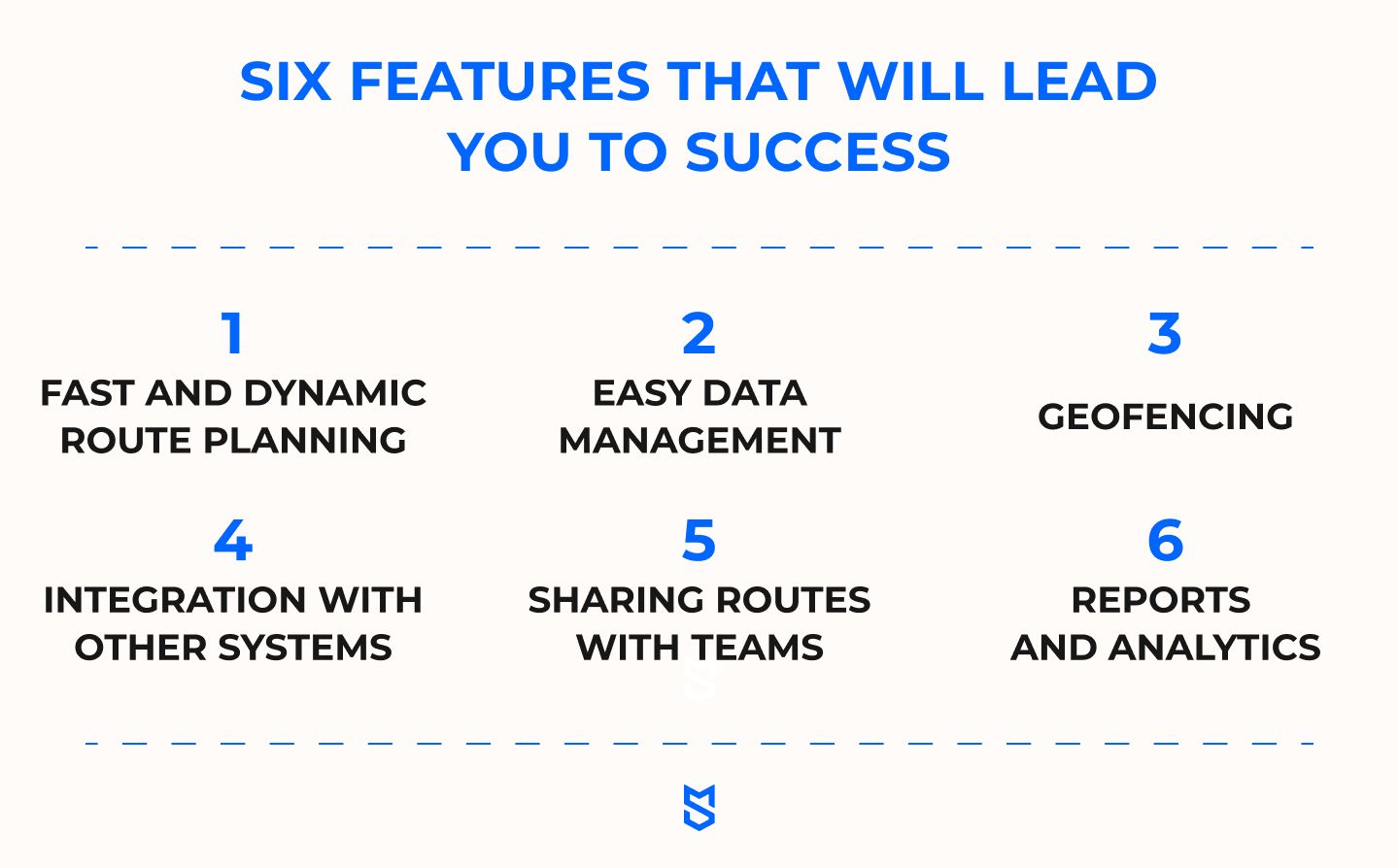 Core features for your route optimization software