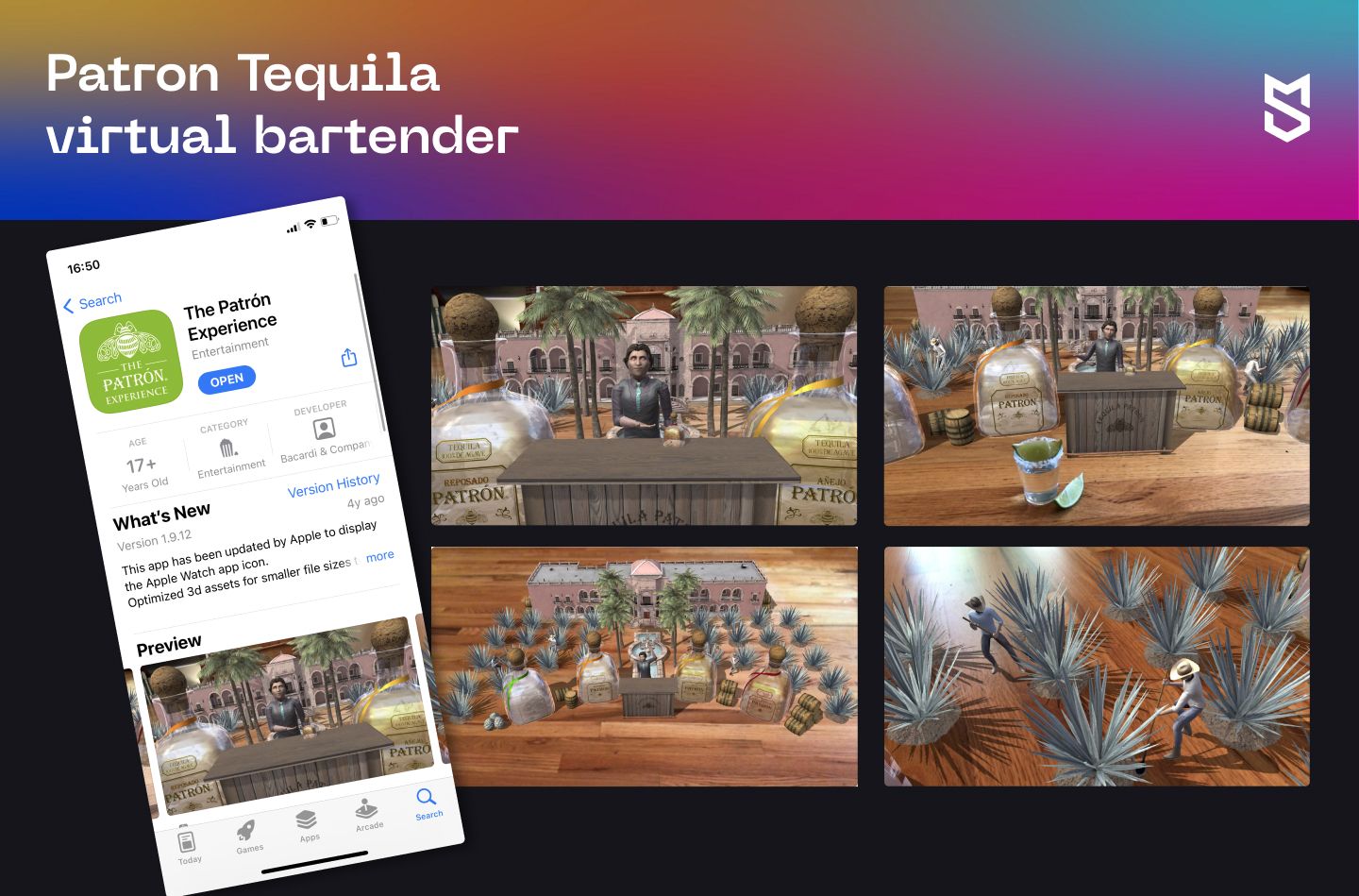 Patron Tequila virtual bartender