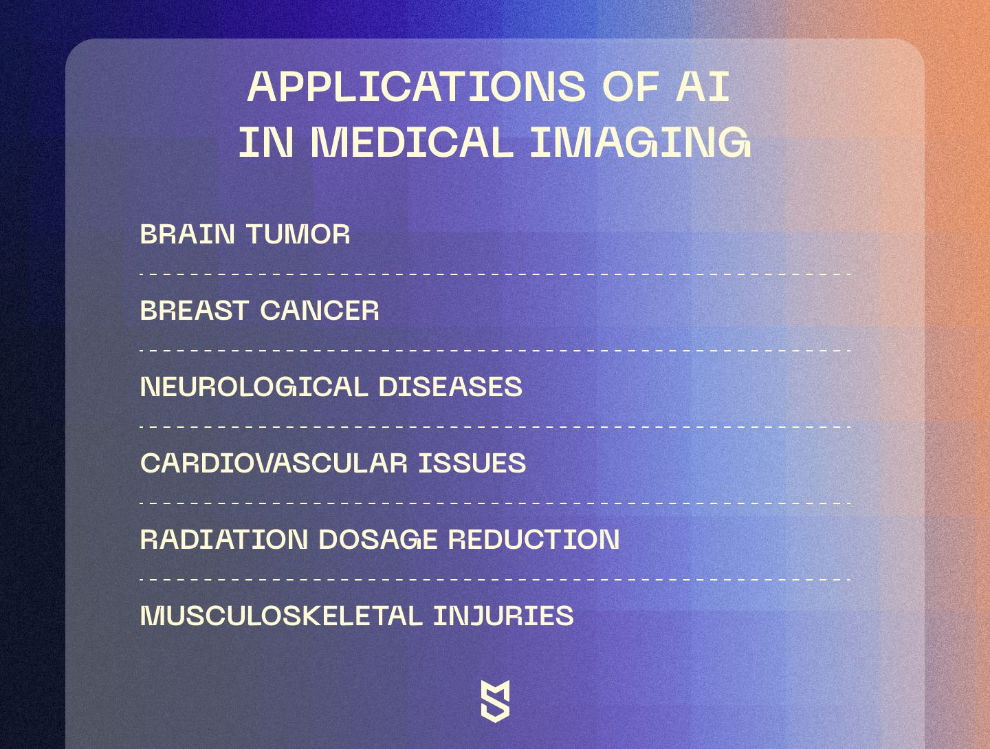 Applications of AI in medical imaging