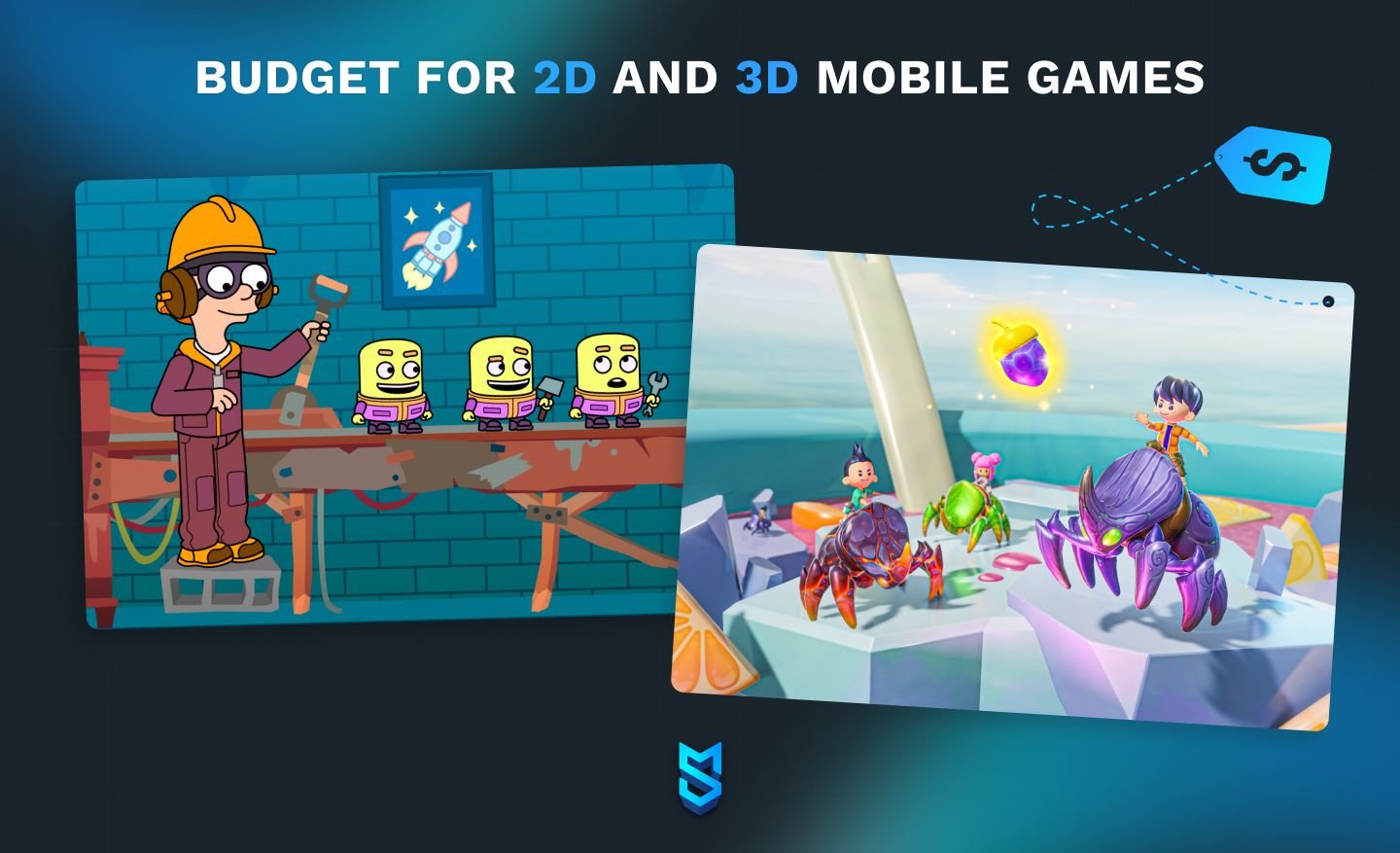 Budget for 2D and 3D mobile games