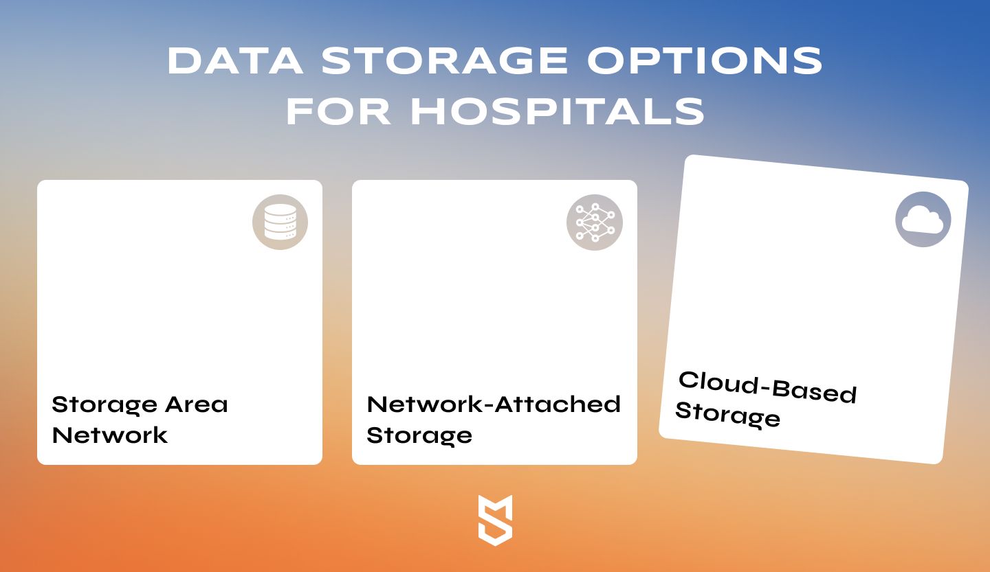 Data storage options for hospitals