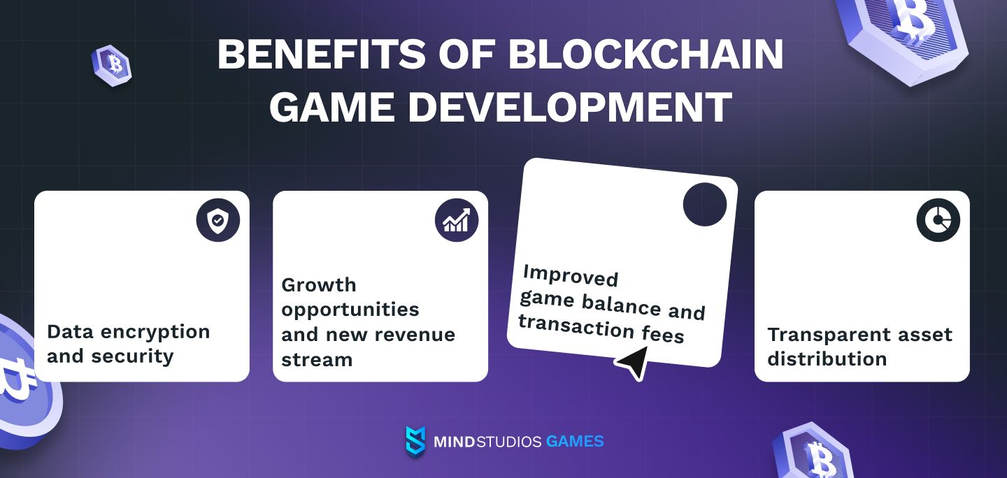 Benefits of blockchain game development