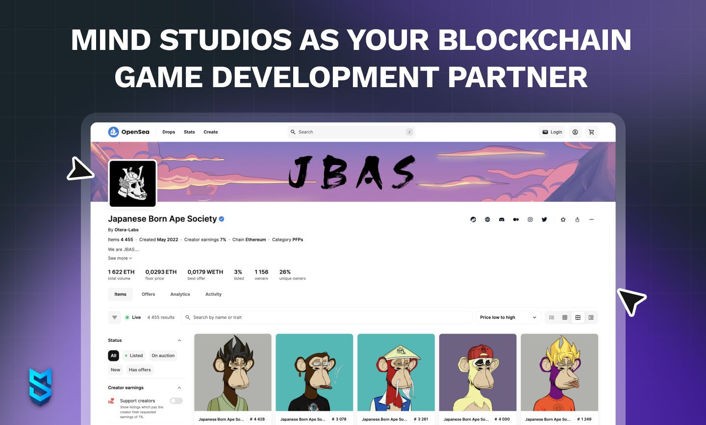 Mind Studios as your blockchain game development partner