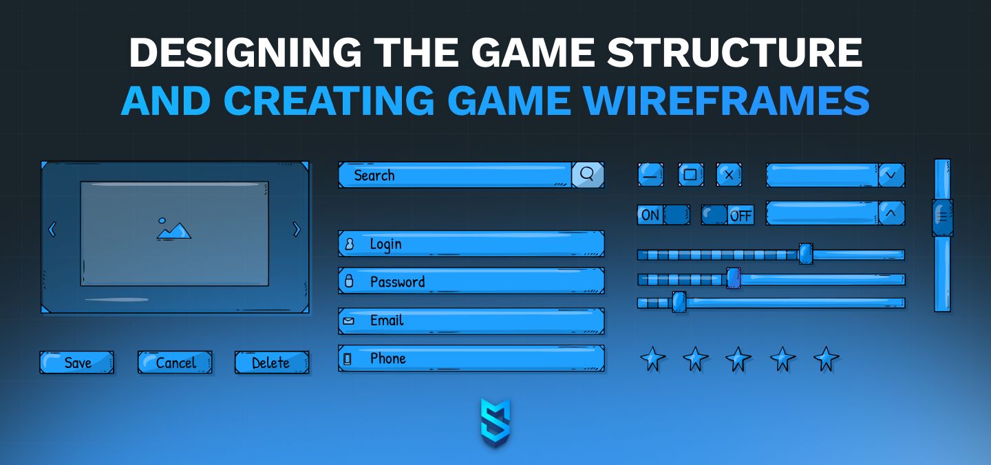 Designing the game structure and creating game wireframes