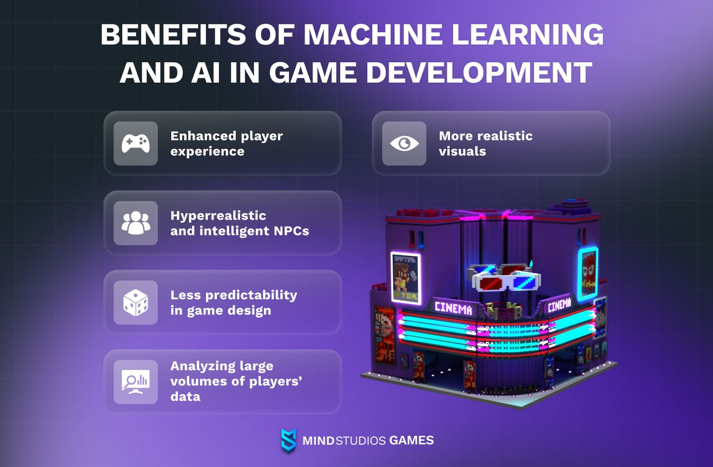 Benefits of machine learning and AI in game development