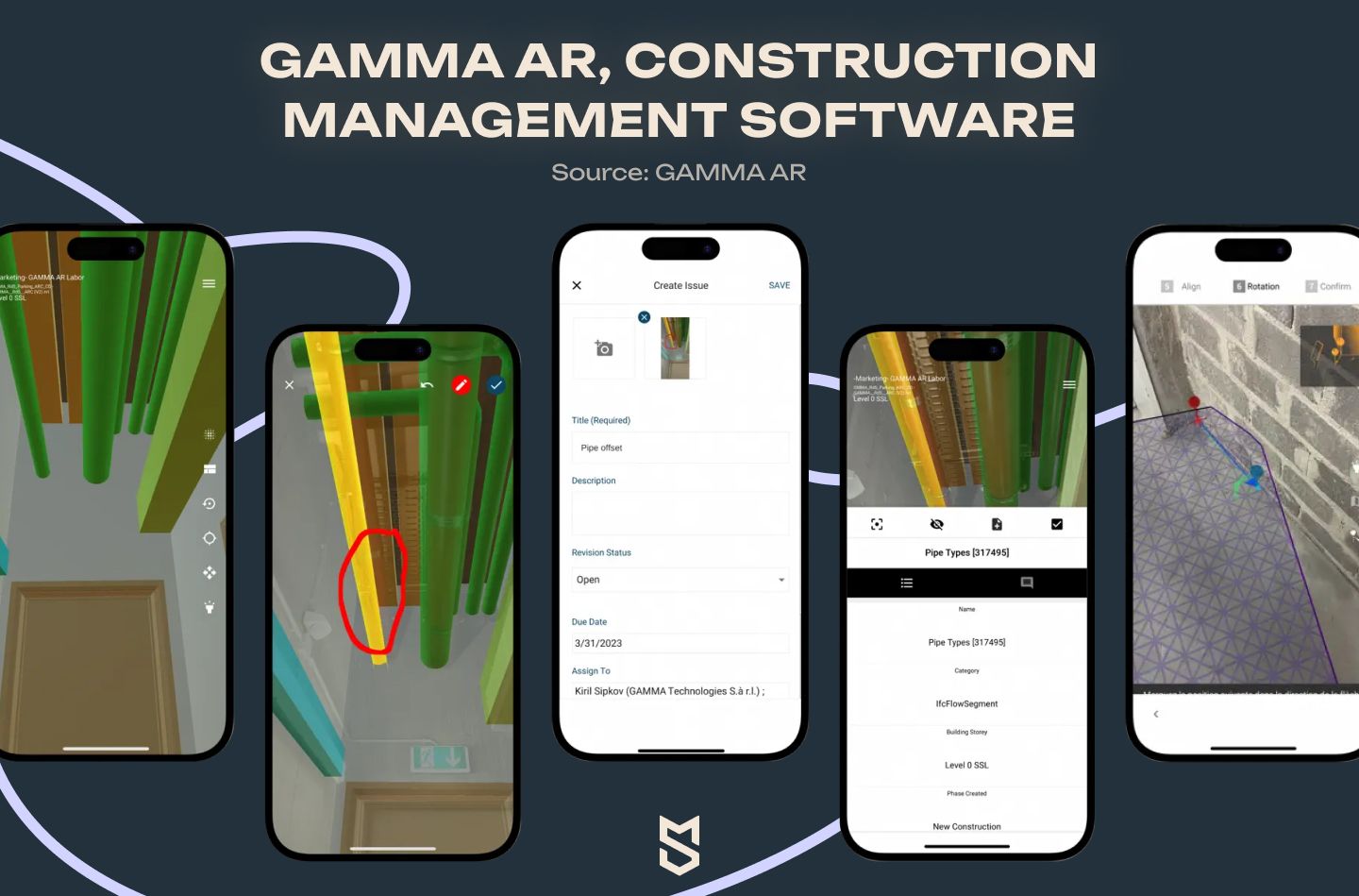GAMMA AR, construction management software