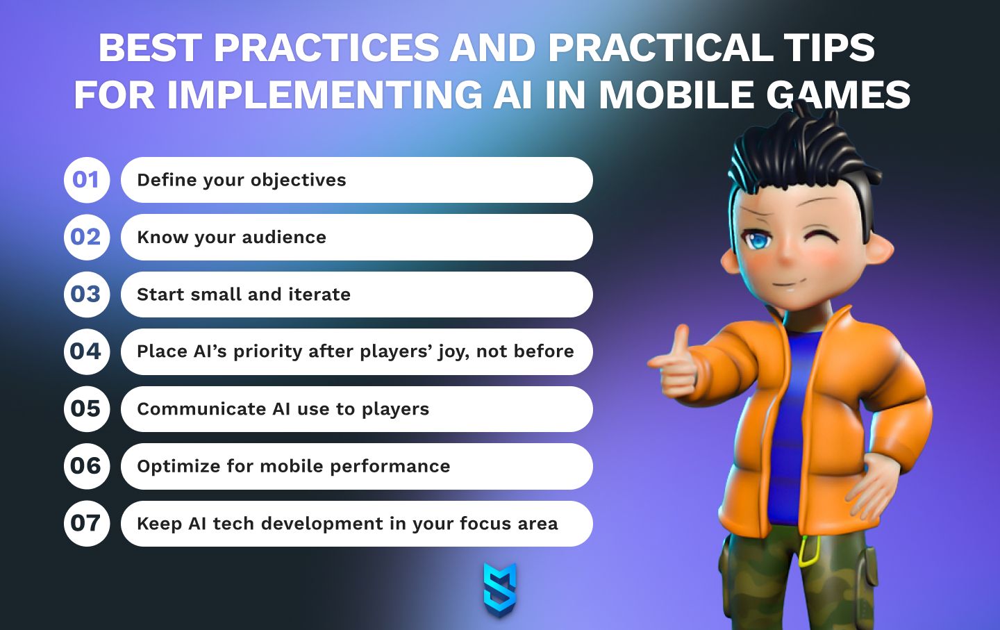 Best practices and practical tips for implementing AI in mobile games