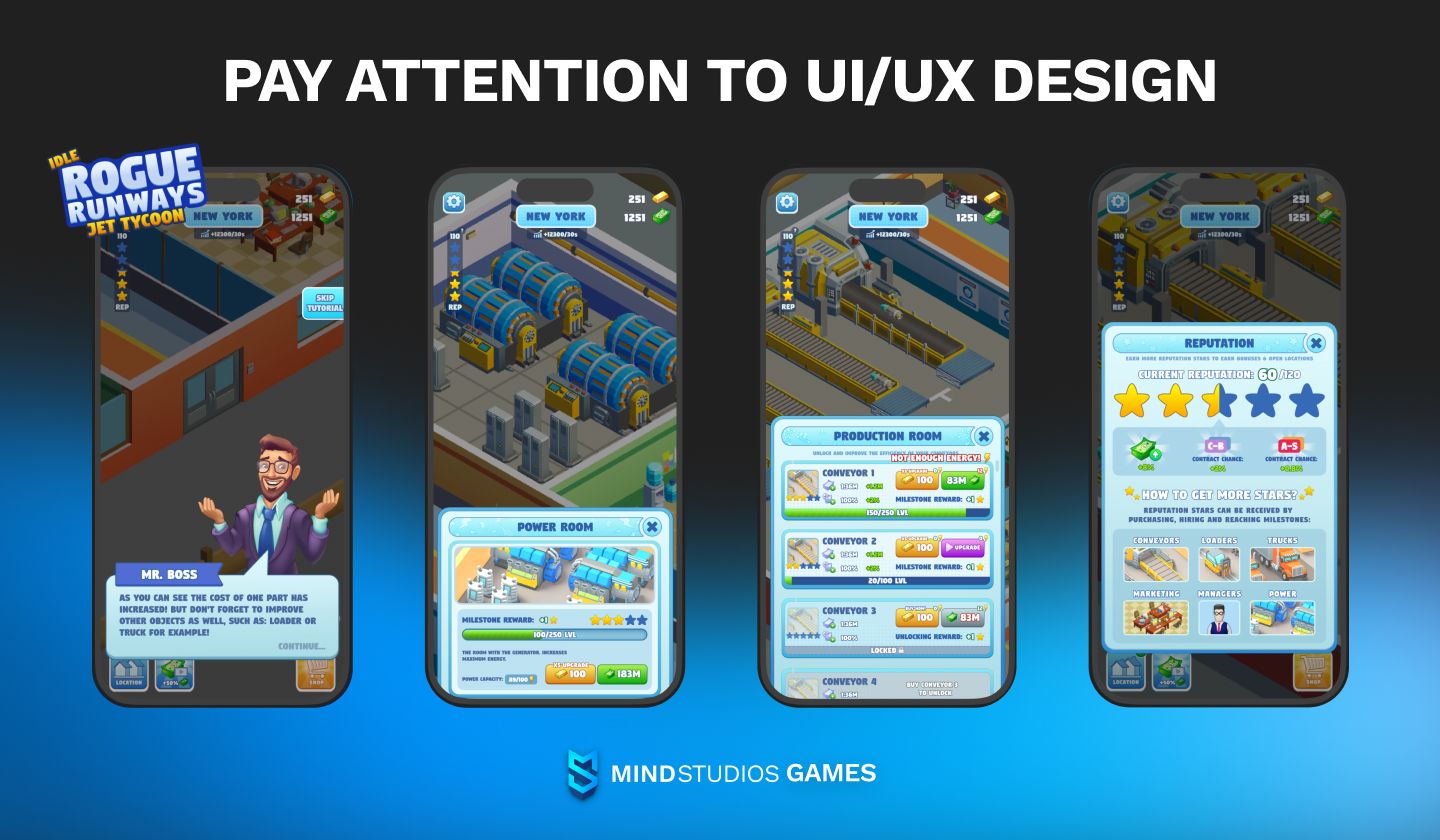 Pay attention to UI/UX design