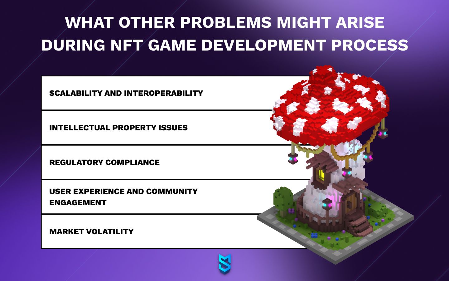 What other problems might arise during NFT game development process