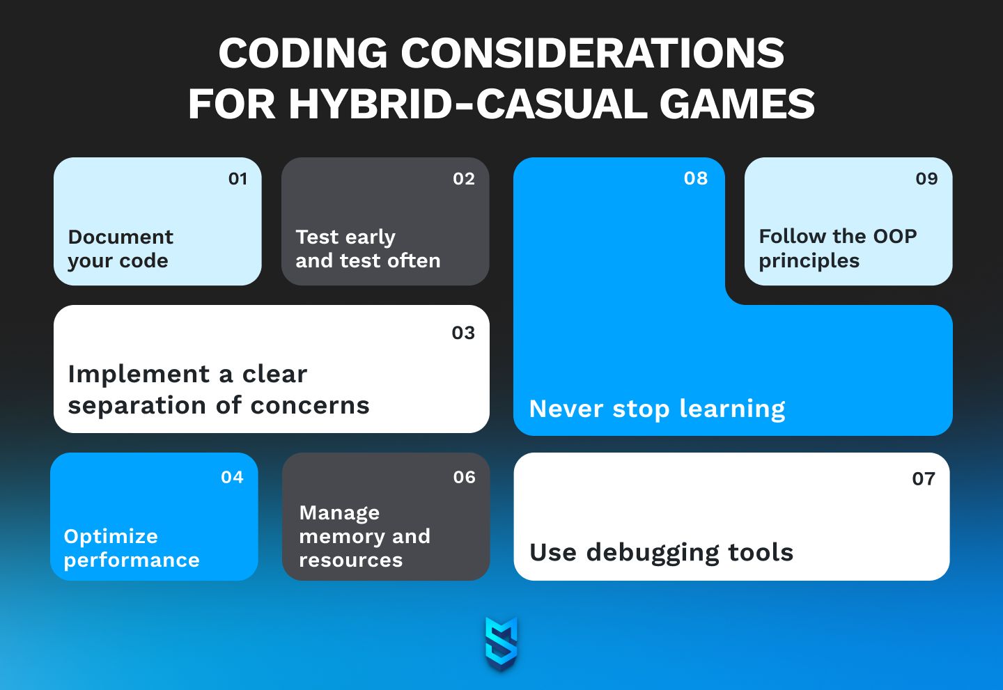 Coding considerations for hybrid games