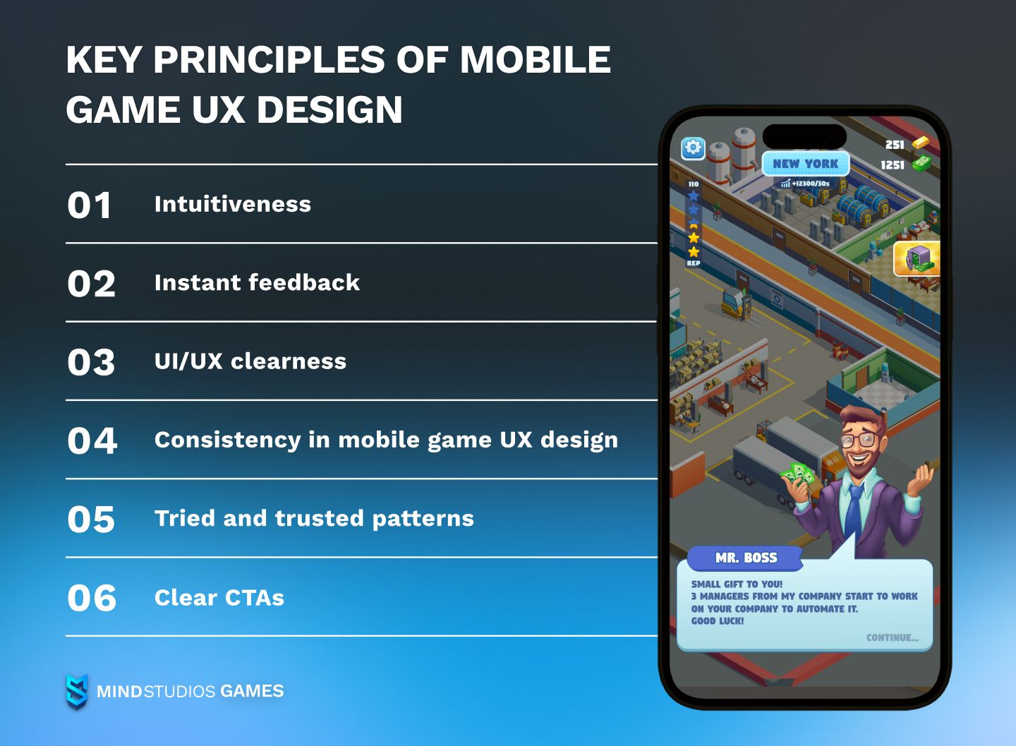 Key principles of mobile game UX design