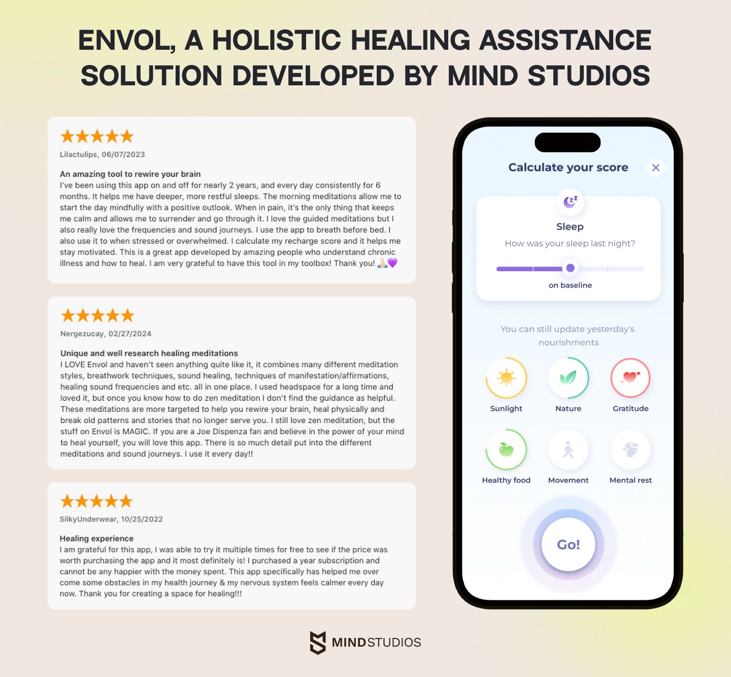 Envol, a holistic healing assistance solution developed by Mind Studios