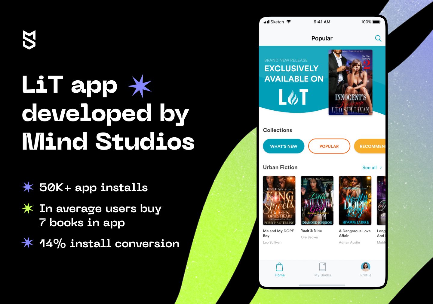 LiT app developed by Mind Studios