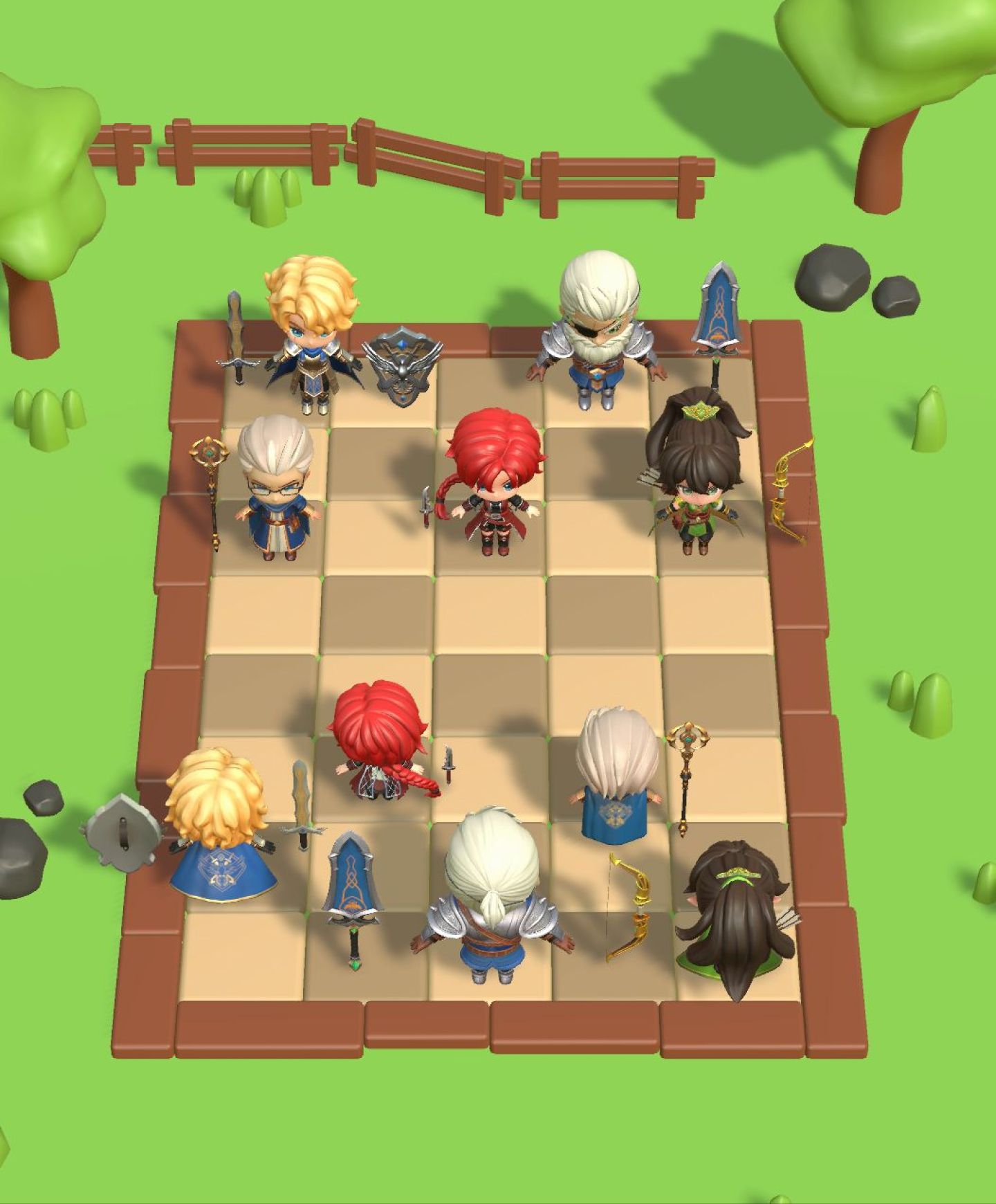 WIP auto-battler turn-based game Mind Studios Games is working on as an outsourced team