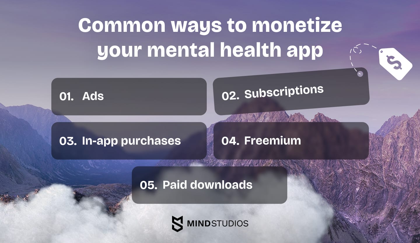 Common ways to monetize your mental health app