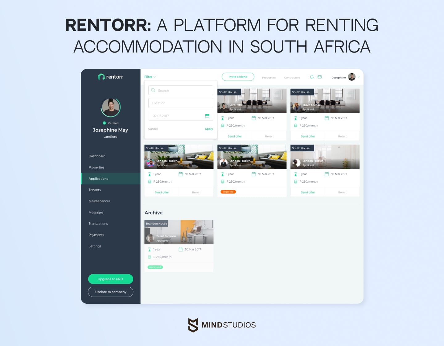 Rentorr: A platform for renting accommodation in South Africa