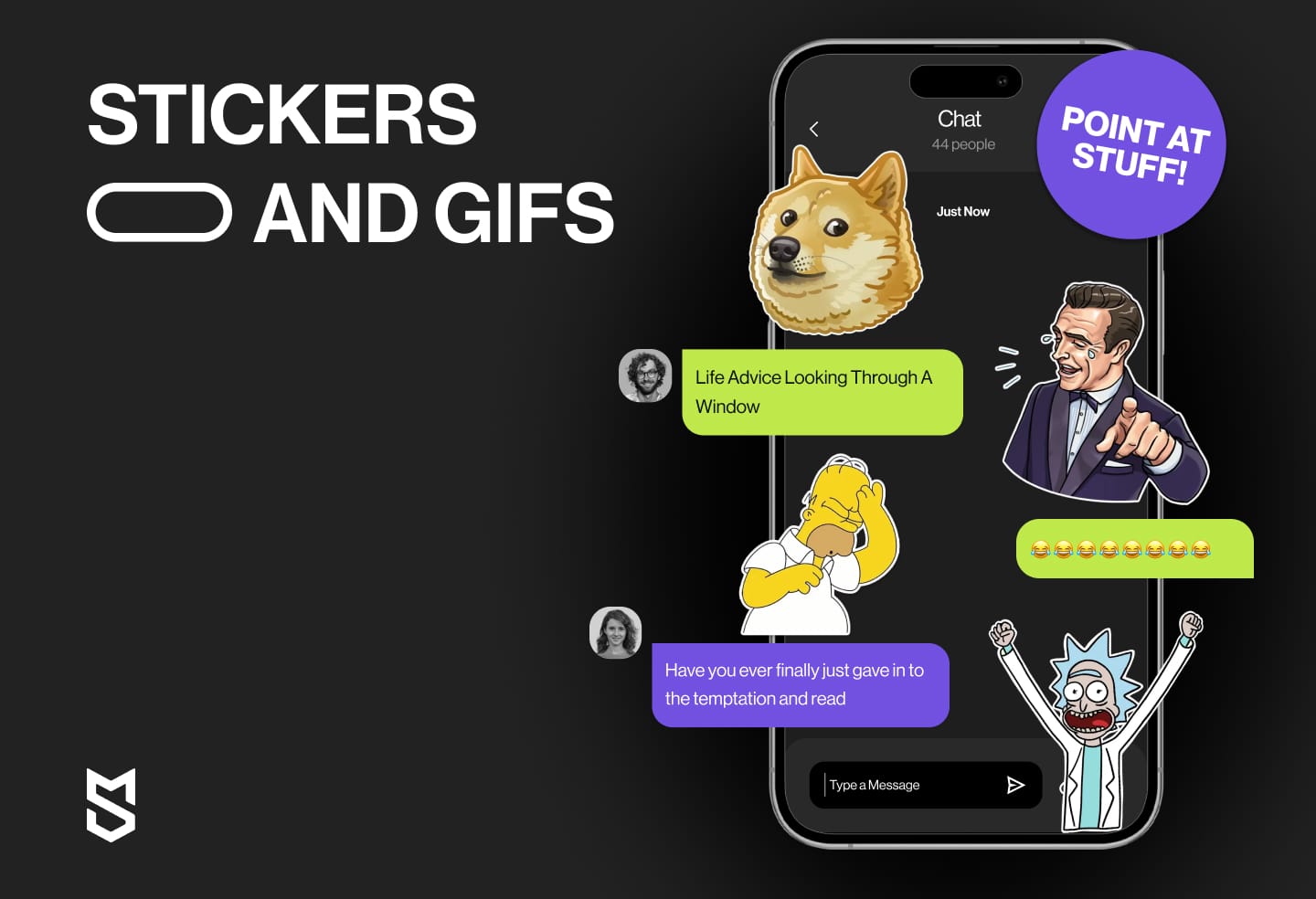 Stickers and GIFs