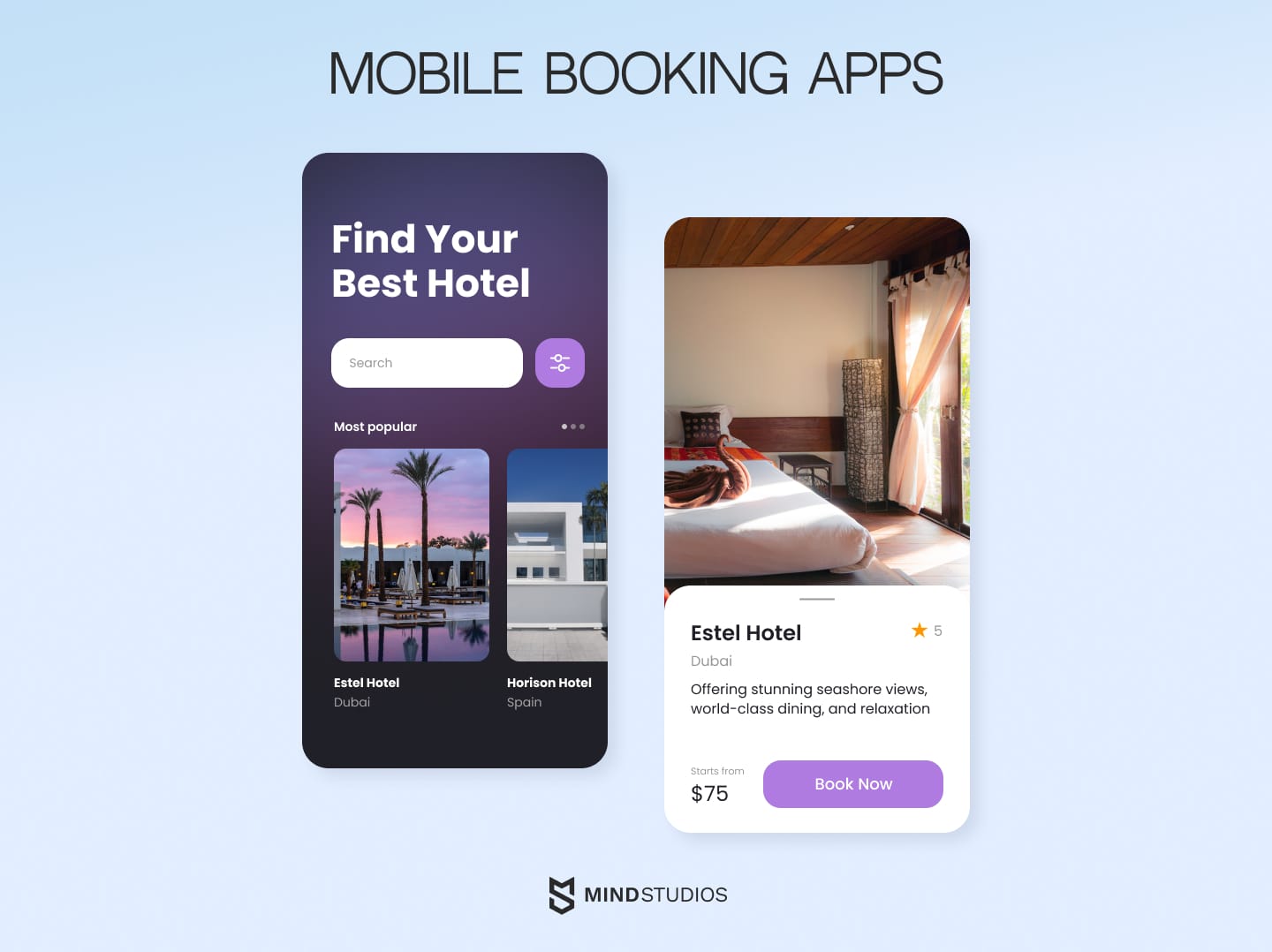 Mobile booking apps