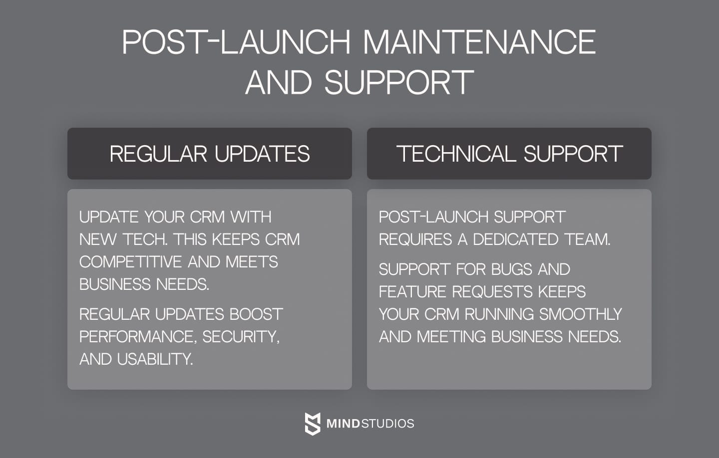 Post-launch maintenance and support