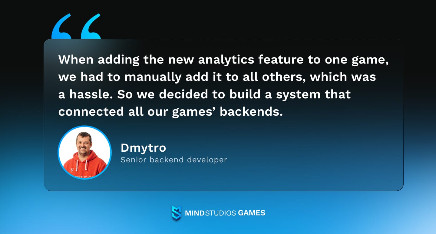 Quote of senior backend developer, Dmytro