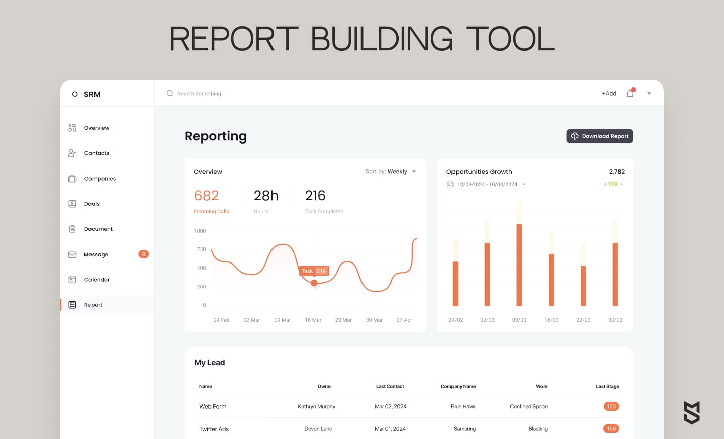 Report building tool