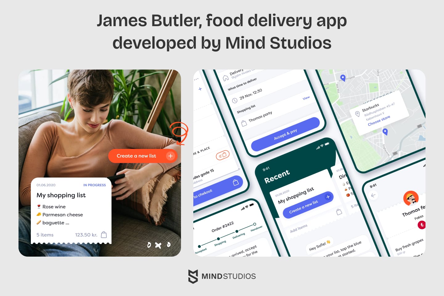 James delivery app screenshot