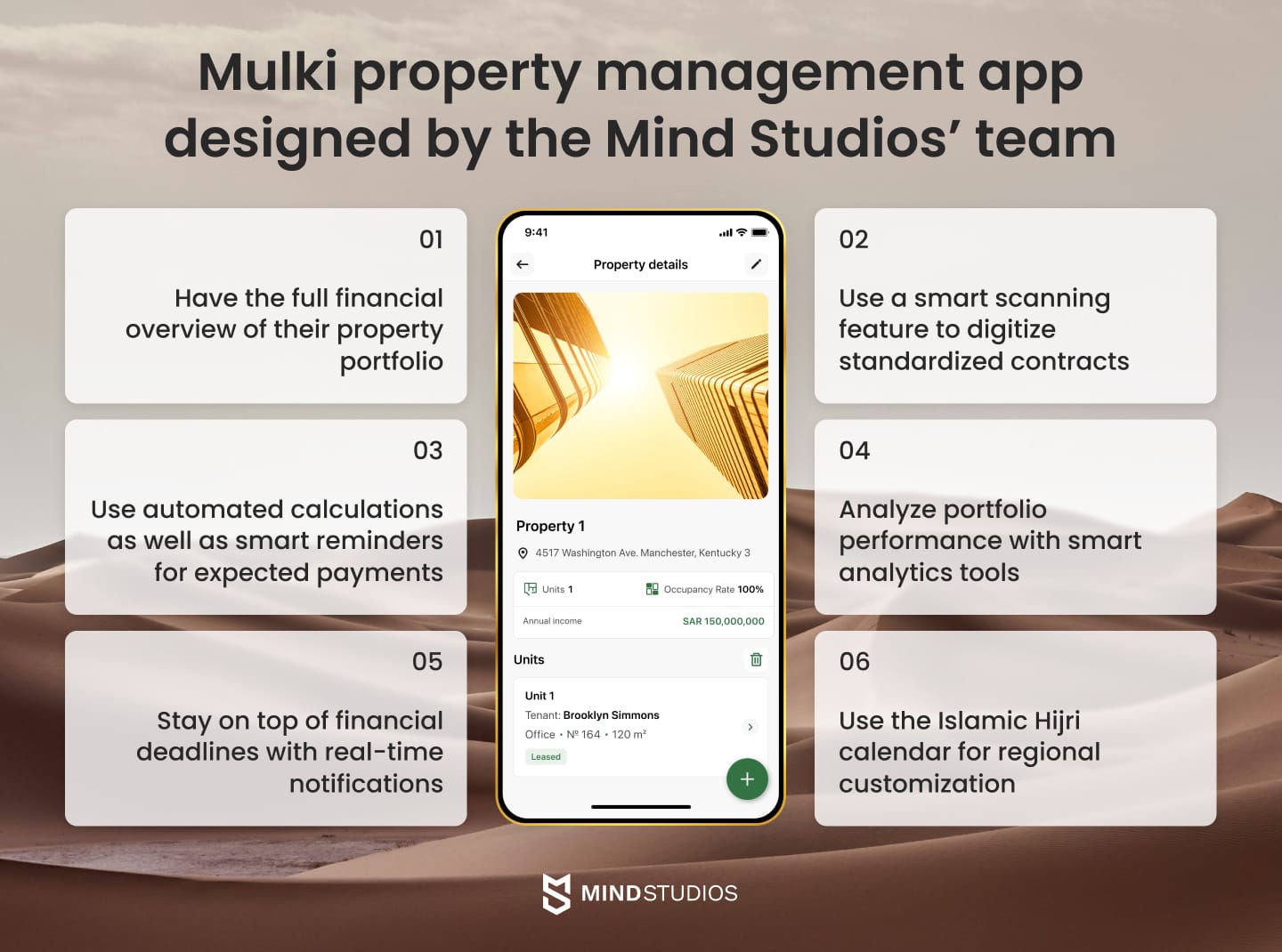 Mulki, a first-of-its-kind real estate management app developed for the MENA region by Mind Studios