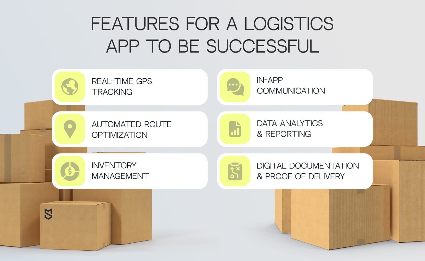  features of a successful logistics app