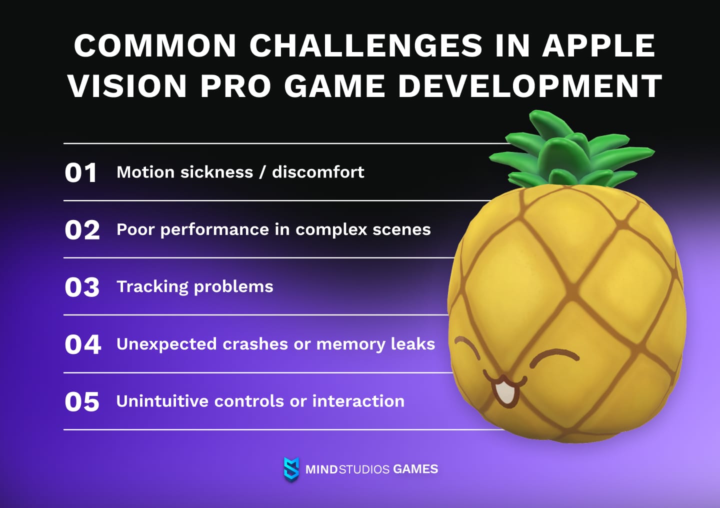 Common challenges in Apple Vision Pro game development