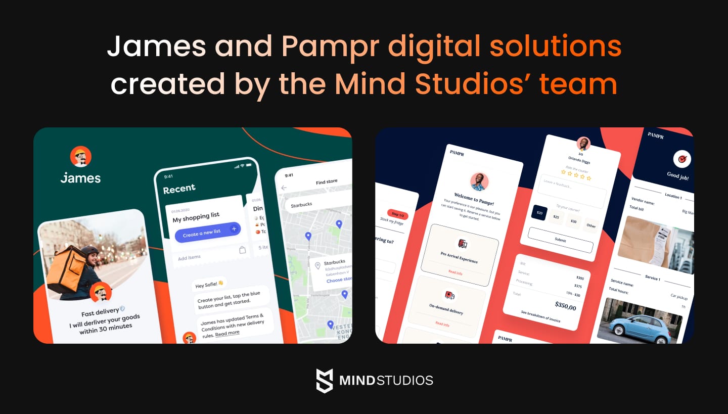 James and Pampr digital solutions created by the Mind Studios’ team